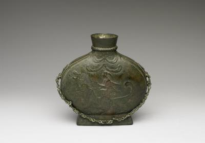 图片[2]-Flask with dragon and tiger pattern, Han dynasty (206 BCE-220 CE)-China Archive